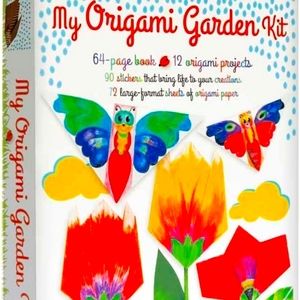 My Origami Garden Kit 12 Projects 90 Stickers 72 Sheets NWT